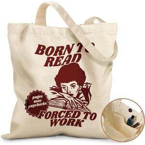 Aesthetic Tote Bag for Girls Reading Girl